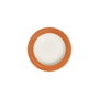 Hermia Orila Costa Juego de Cena de Porcelana 24 Piezas Blanco y Naranja
